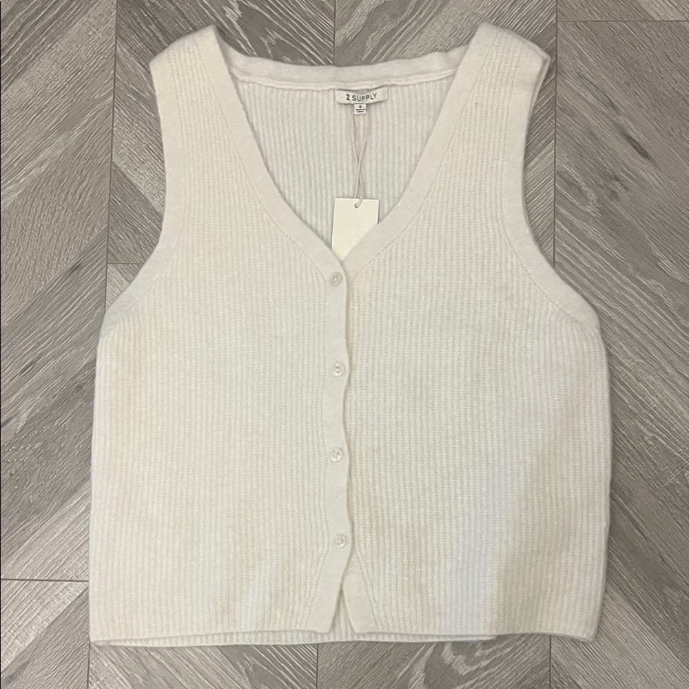 Z Supply Bryce Cream Button-Up Sweater